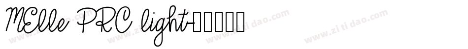 MElle PRC light字体转换